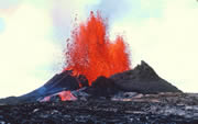 Hawaii : eruption on the slopes of Kilauea