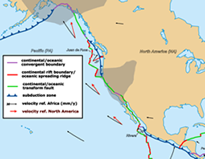Tectonic map of North America GNU Wiki
